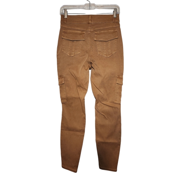 Spanx Honey Glow Stretch Twill Ankle Cargo Pants Size M Jeggings - Picture 7 of 11